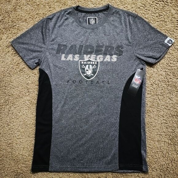 NFL Football Las Vegas Raiders Men's Gray T-Shirt Small -Q - Picture 1 of 5